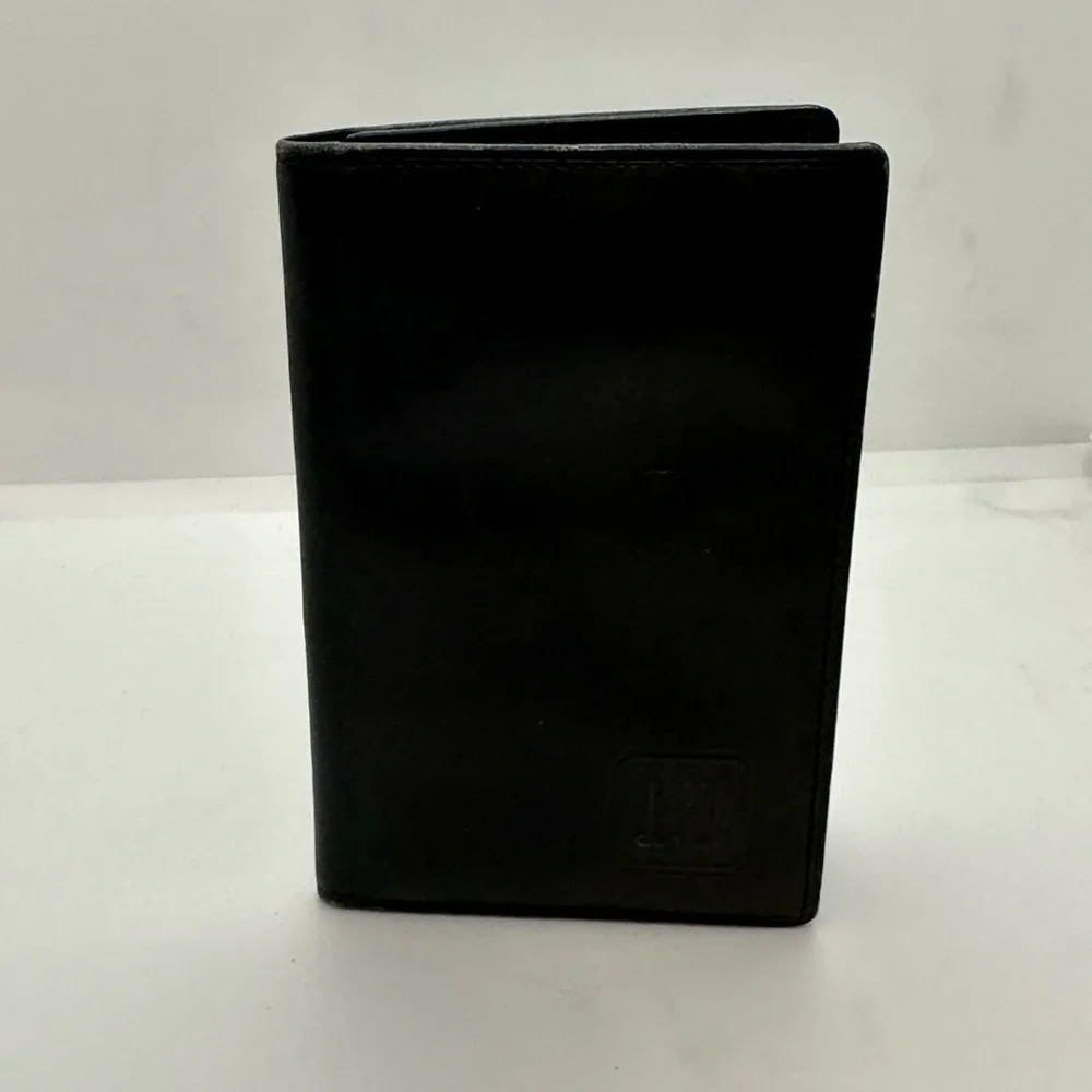 Dunhill Black Leather Wallet Minimalist Design